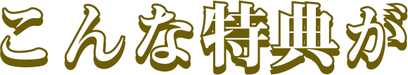 こんな特典が